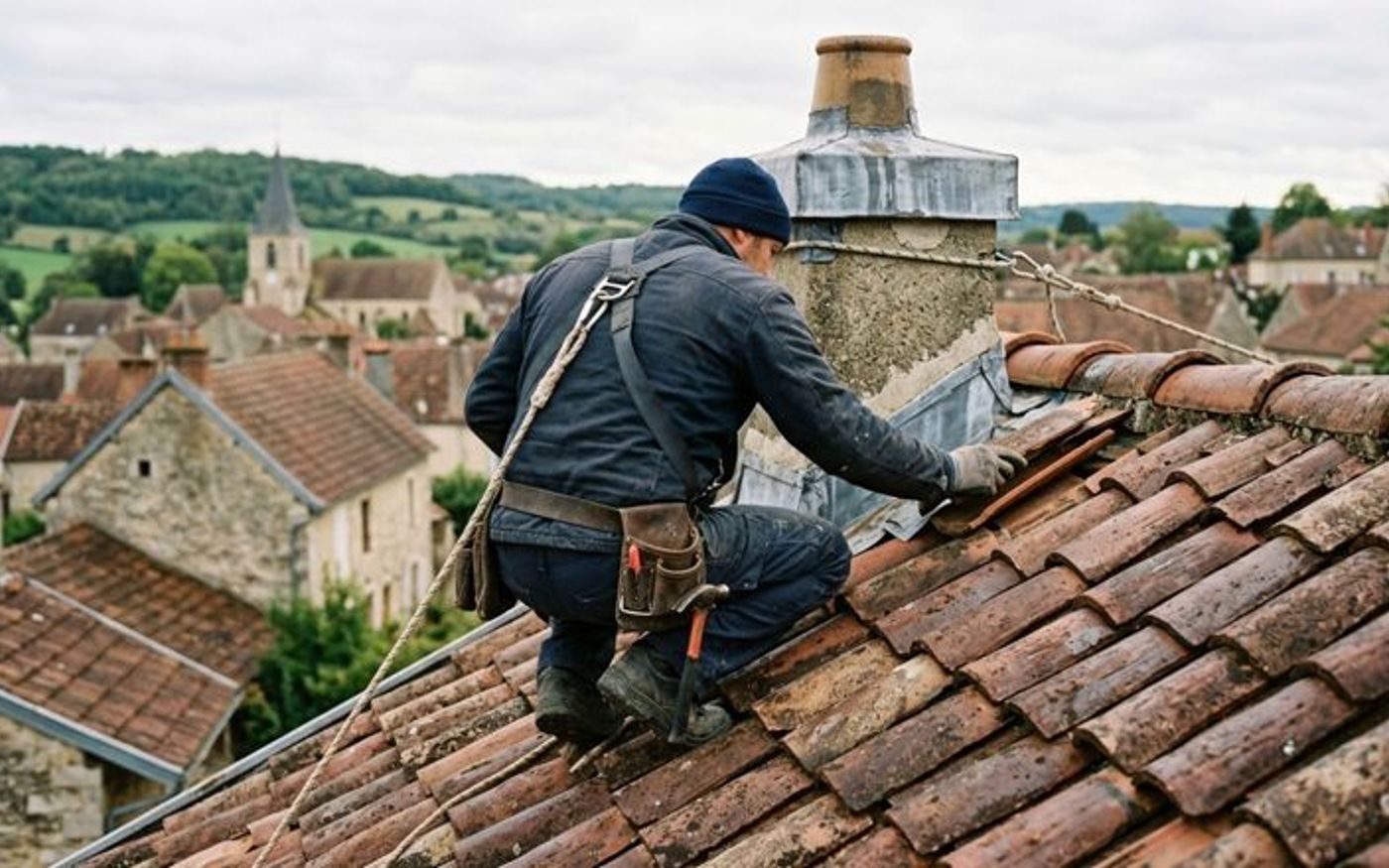 Reparation fuite toiture à Archigny